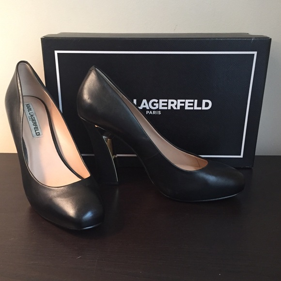 karl lagerfeld black pumps